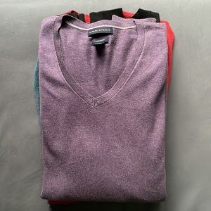 Banana Republic V Neck luxury Blend Sweater L